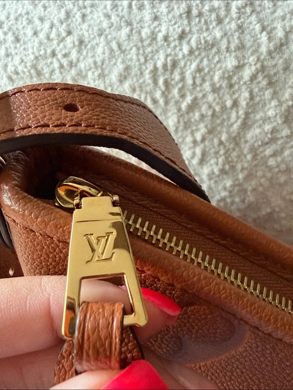 Louis Vuitton Cognac Carry All PM Shoulder Bag